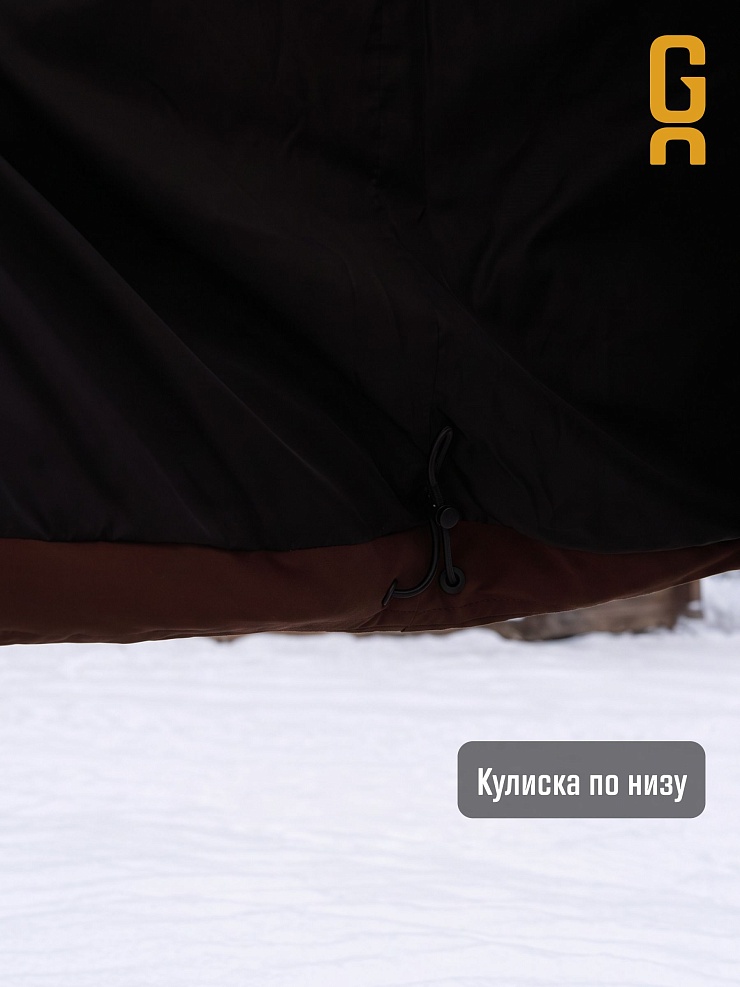 Куртка мужская зимняя GRIZMAN, коричневая, модель 72684