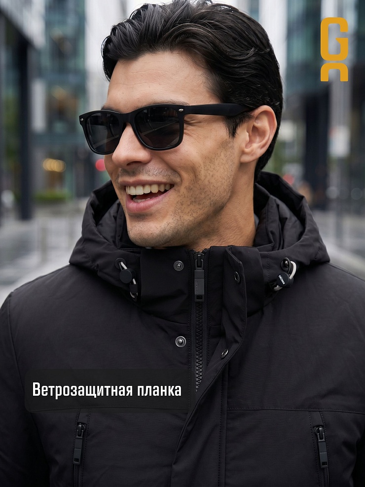 Куртка мужская демисезонная GRIZMAN, черная, модель 74786