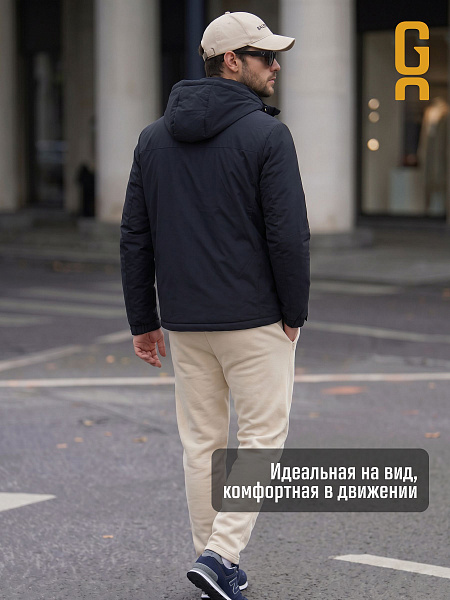 Куртка мужская демисезонная GRIZMAN, темно-синяя, модель 74966
