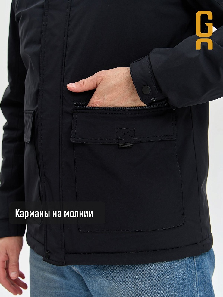 Куртка мужская демисезонная GRIZMAN, темно-синяя, модель 74889
