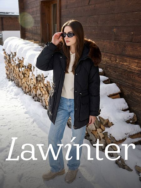 Куртка женская зимняя LAWINTER, черная, модель 86971