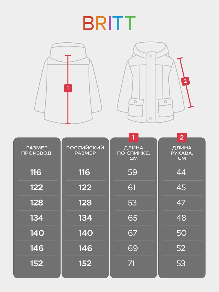 Куртка для девочки демисезонная BRITT, молочная, модель 63751