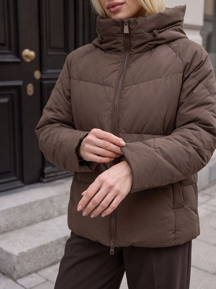 Куртка женская демисезонная LAWINTER, мокко, модель 84593