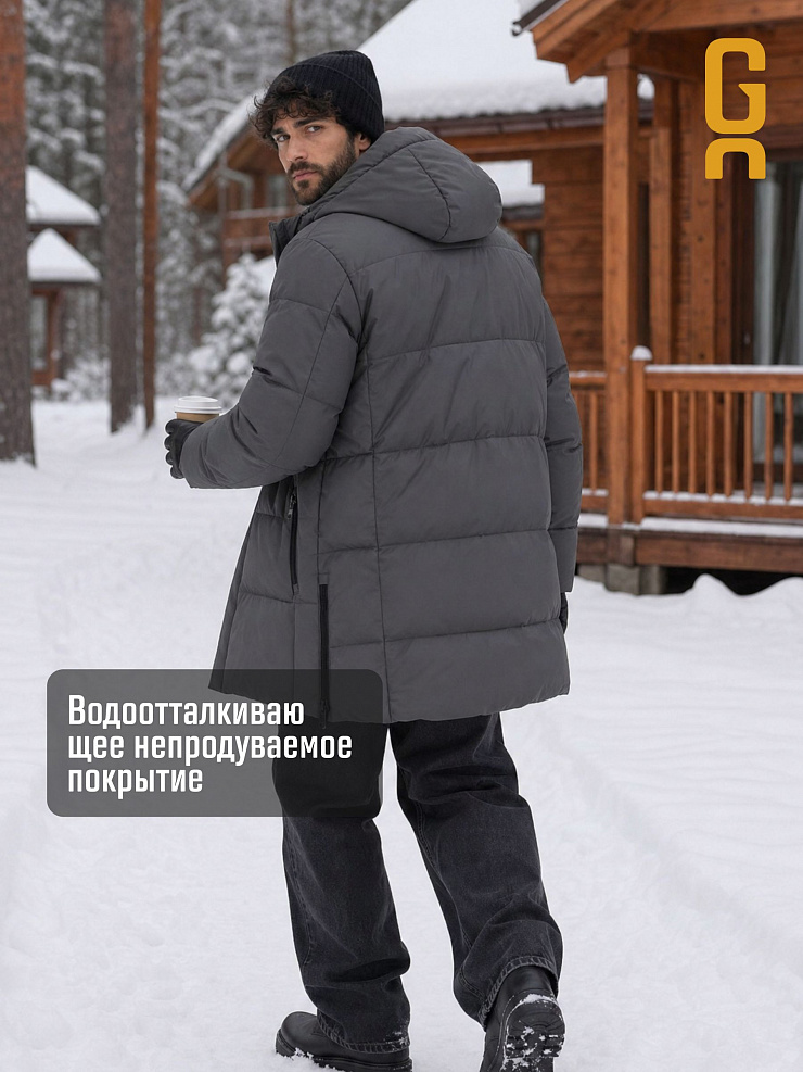 Куртка мужская зимняя GRIZMAN, графит, модель 73554