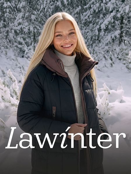 Пуховик женский зимний LAWINTER, черный, модель 86998