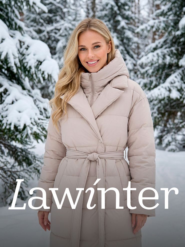 Пуховик женский зимний LAWINTER, молочный, модель 83451