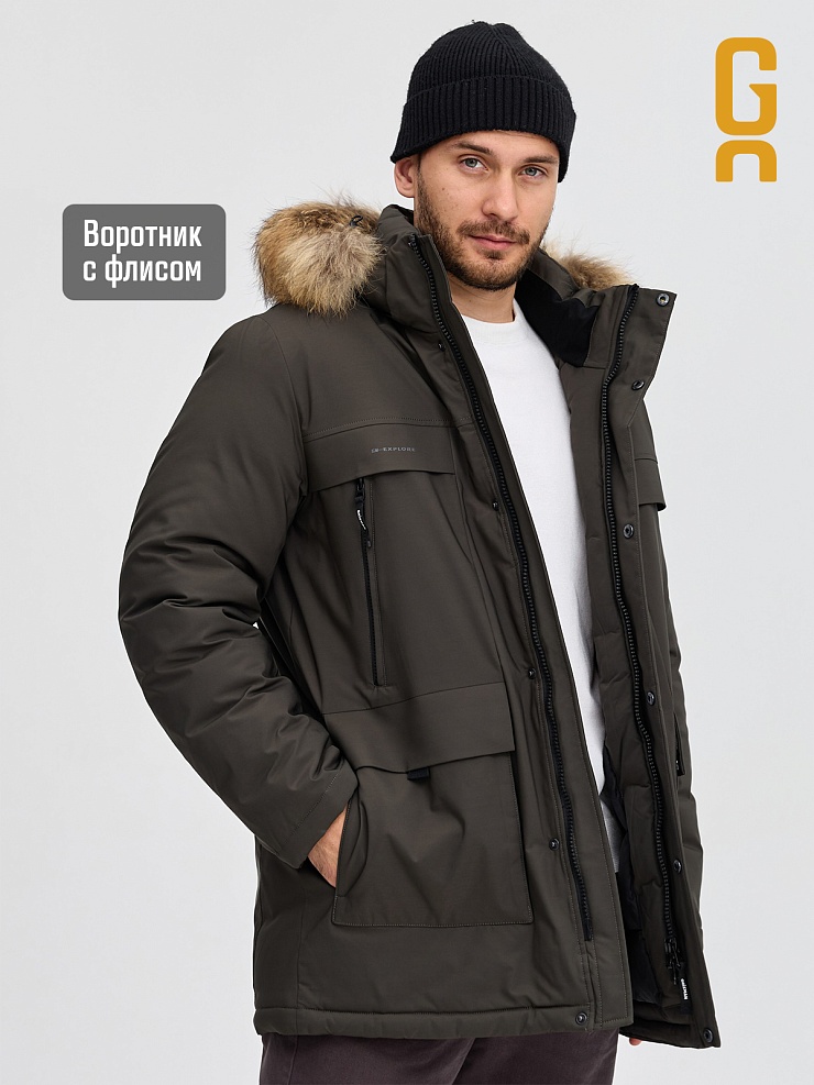 Куртка мужская зимняя GRIZMAN, хаки, модель 73837