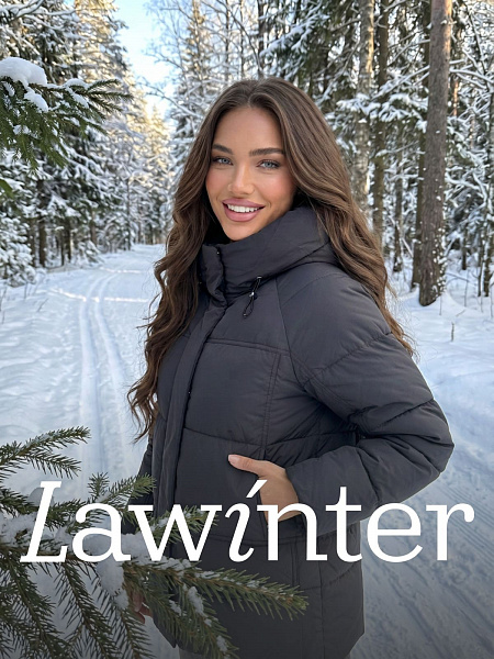 Куртка женская зимняя LAWINTER, черная, модель 85221