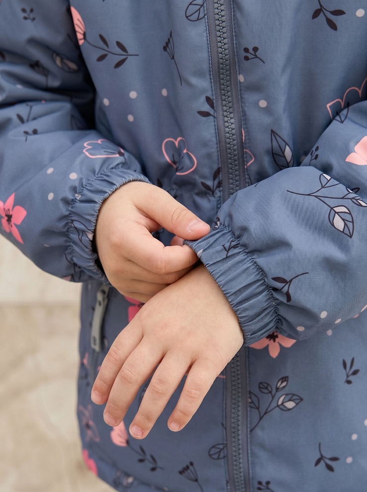 Куртка для девочки демисезонная BRITT, темно-серая, модель 64738