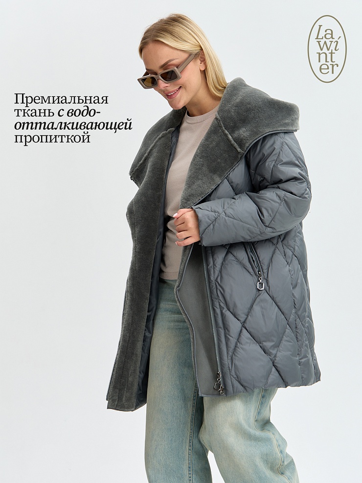 Куртка женская зимняя LAWINTER, олива, модель 84131