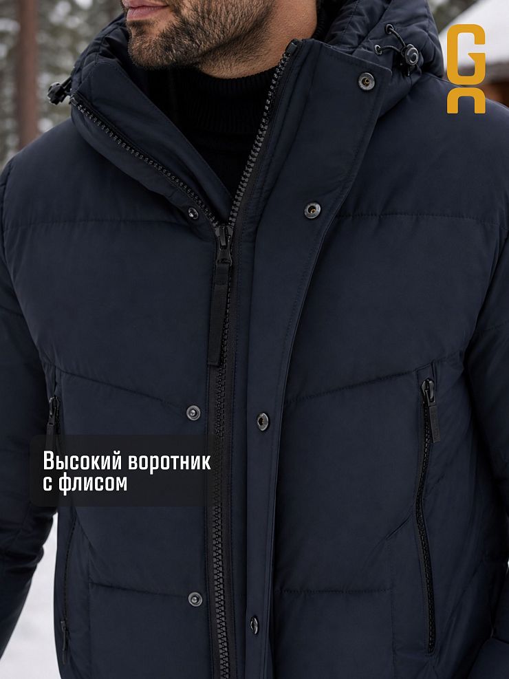 Пуховик мужской зимний GRIZMAN, темно-синий, модель 71715
