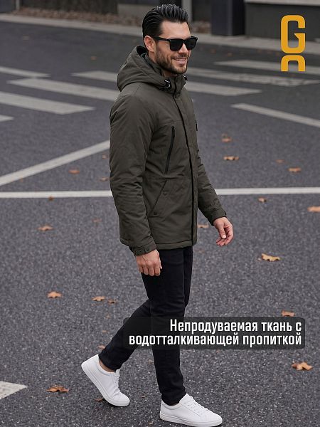 Куртка мужская демисезонная GRIZMAN, хаки, модель 74786