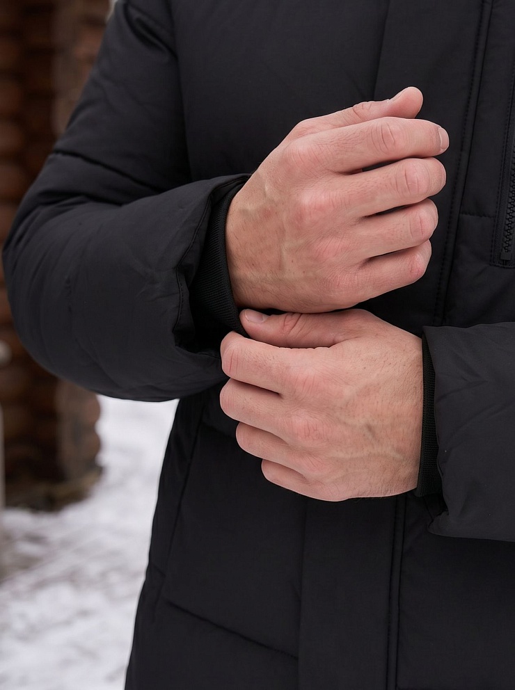 Куртка мужская зимняя GRIZMAN, черная, модель 75407