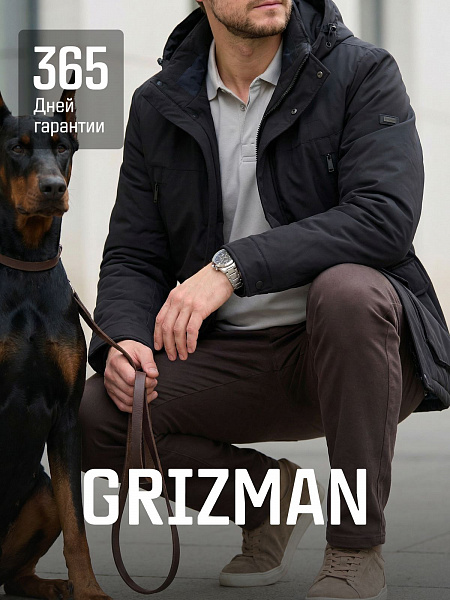 Куртка мужская демисезонная GRIZMAN, черная, модель 74744