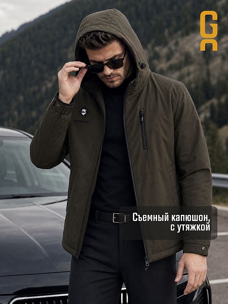 Куртка мужская демисезонная GRIZMAN, темный хаки, модель 70479