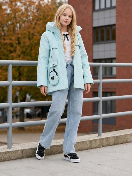 Куртка для девочки демисезонная BRITT, мята, модель 63239
