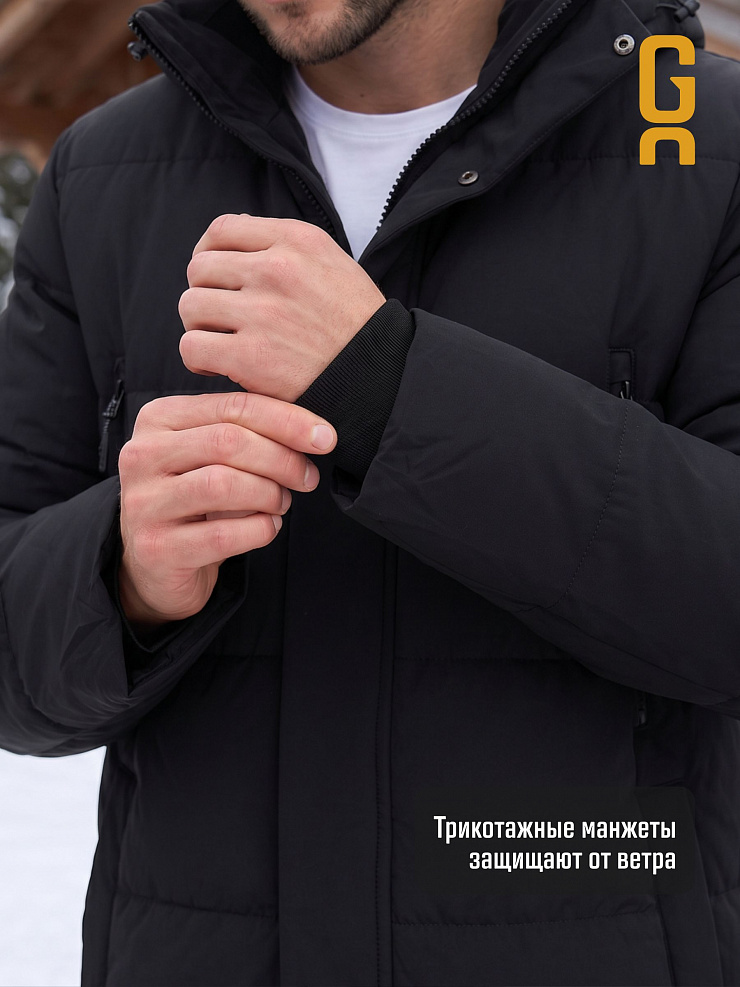 Пуховик мужской зимний GRIZMAN, черный, модель 71854