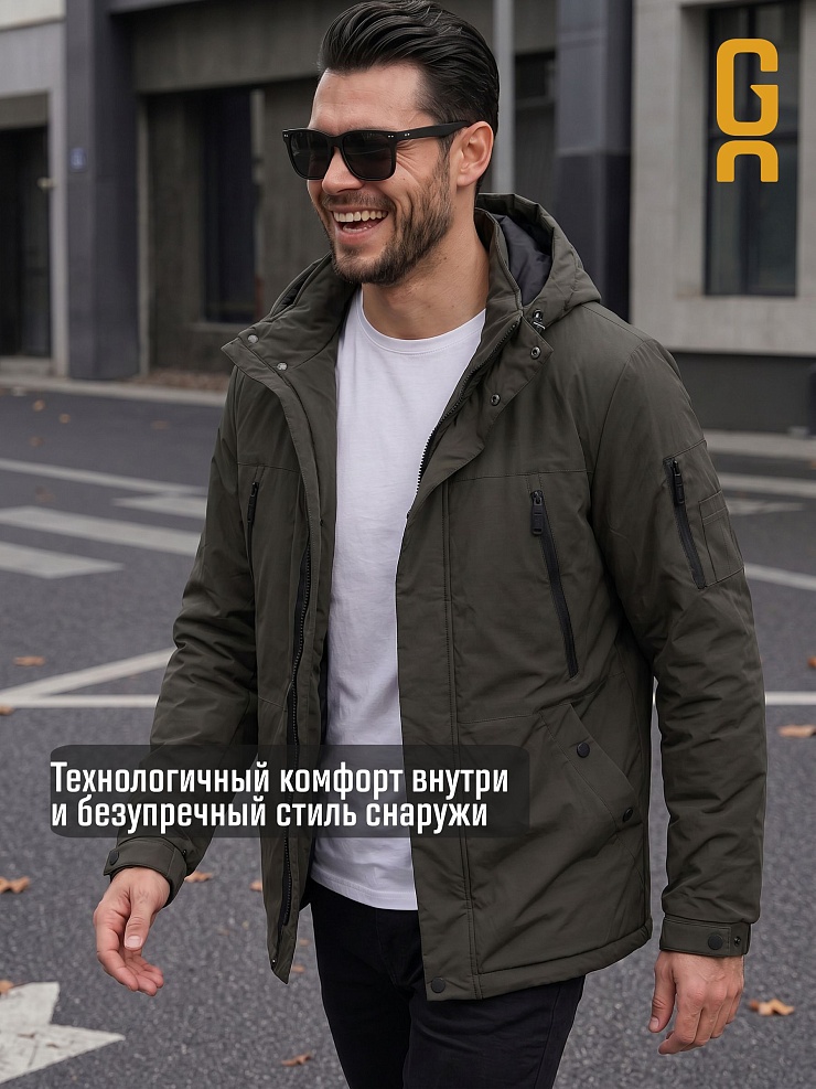 Куртка мужская демисезонная GRIZMAN, хаки, модель 74786