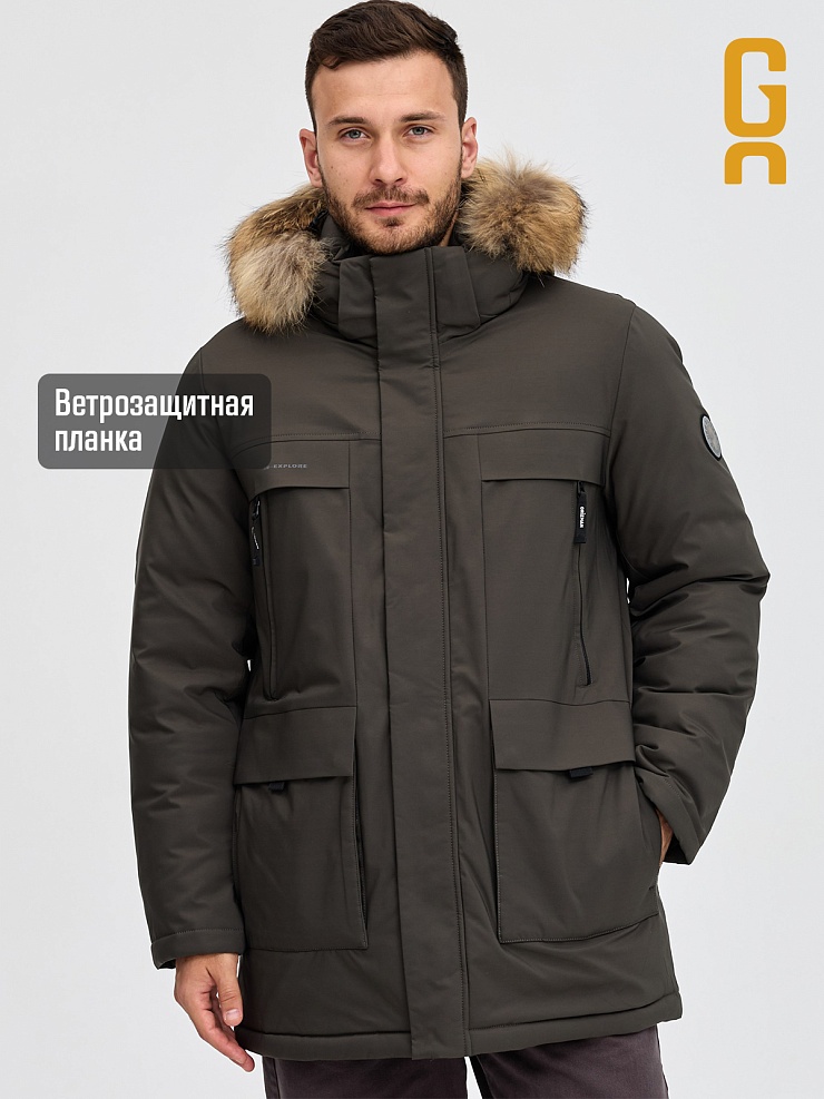 Куртка мужская зимняя GRIZMAN, хаки, модель 73837