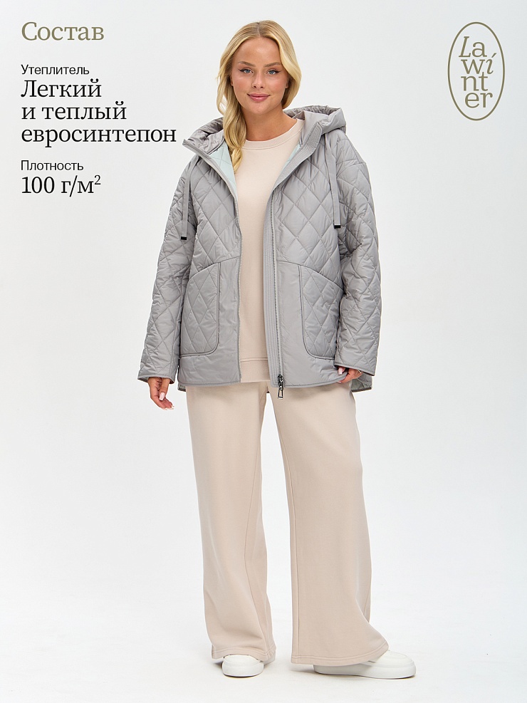 Куртка женская демисезонная LAWINTER, мята, модель 84856