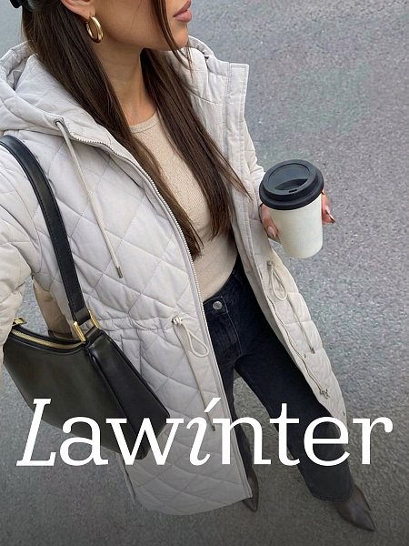Куртка женская демисезонная LAWINTER, светло-серая, модель 85355