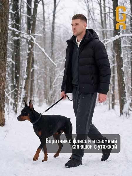 Куртка мужская зимняя GRIZMAN, черная, модель 76411