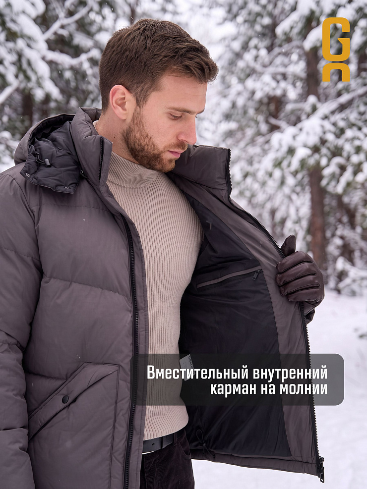 Куртка мужская зимняя GRIZMAN, графит, модель 76293