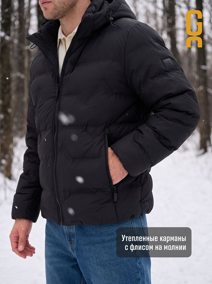 Куртка мужская зимняя GRIZMAN, черная, модель 7641