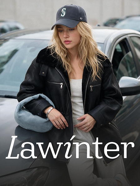 Дубленка женская зимняя LAWINTER, черная, модель 36775