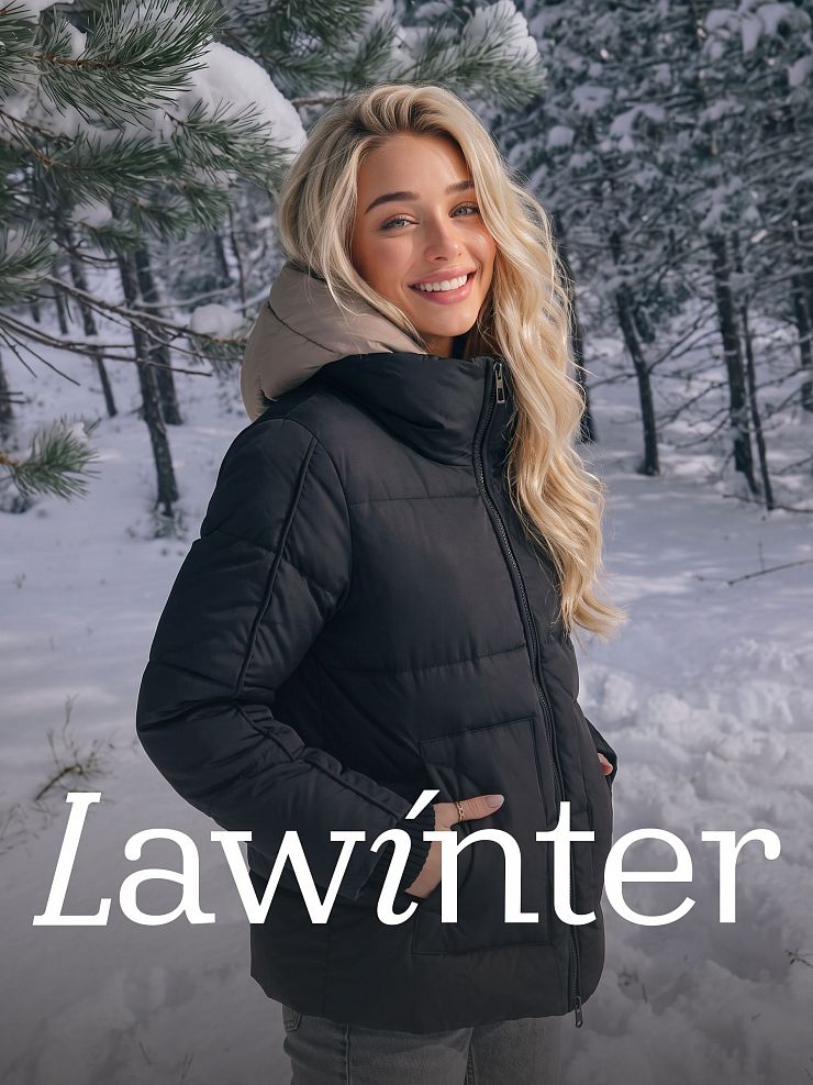 Куртка женская зимняя LAWINTER, черная, модель 86538