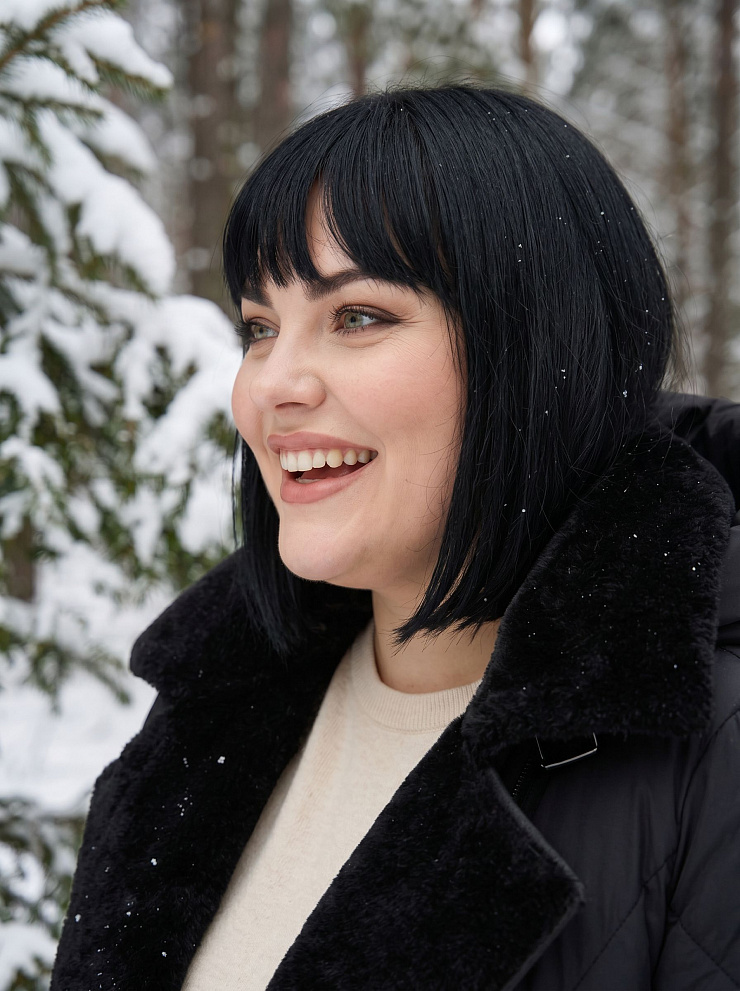 Куртка женская зимняя LAWINTER, черная, модель 8535