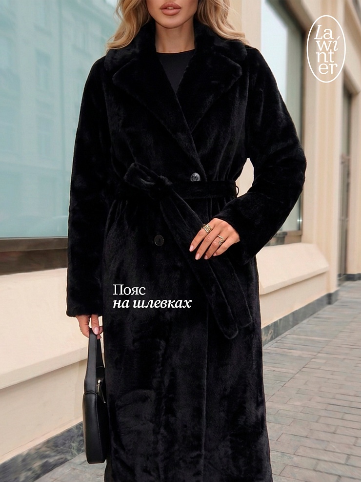 Пальто женское осеннее LAWINTER, чернила, модель 83891