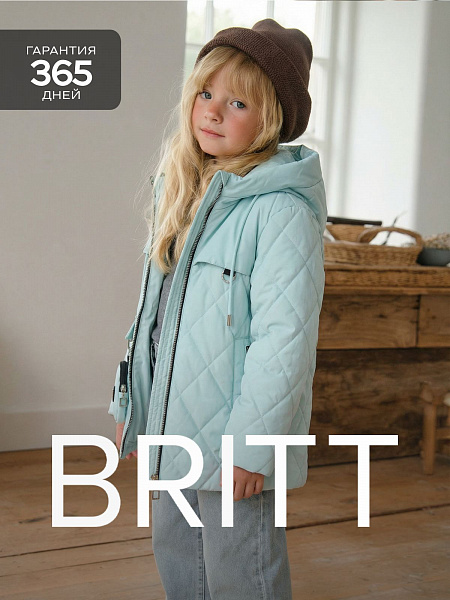 Куртка для девочки демисезонная BRITT, мята, модель 63239