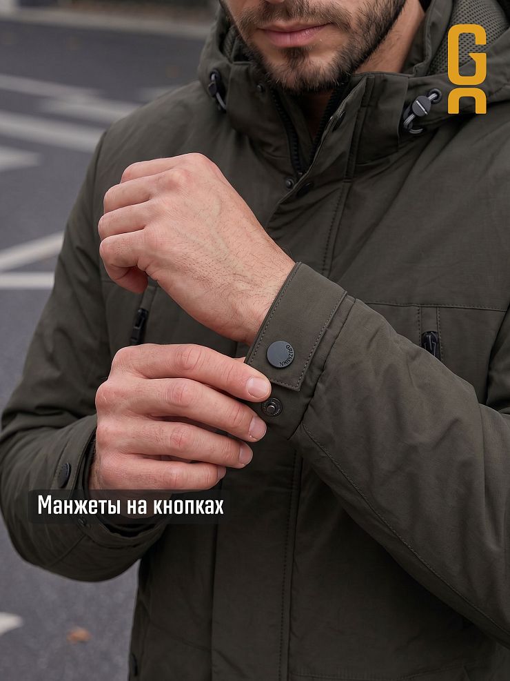 Куртка мужская демисезонная GRIZMAN, хаки, модель 74786