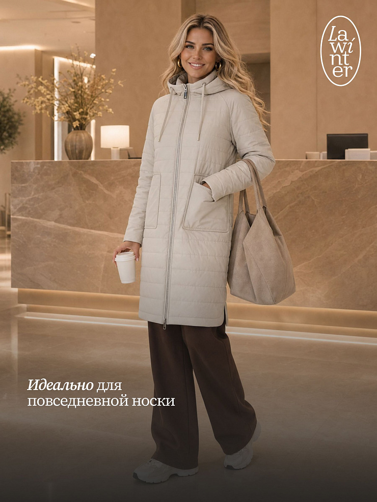 Куртка женская демисезонная LAWINTER, олива, модель 83781